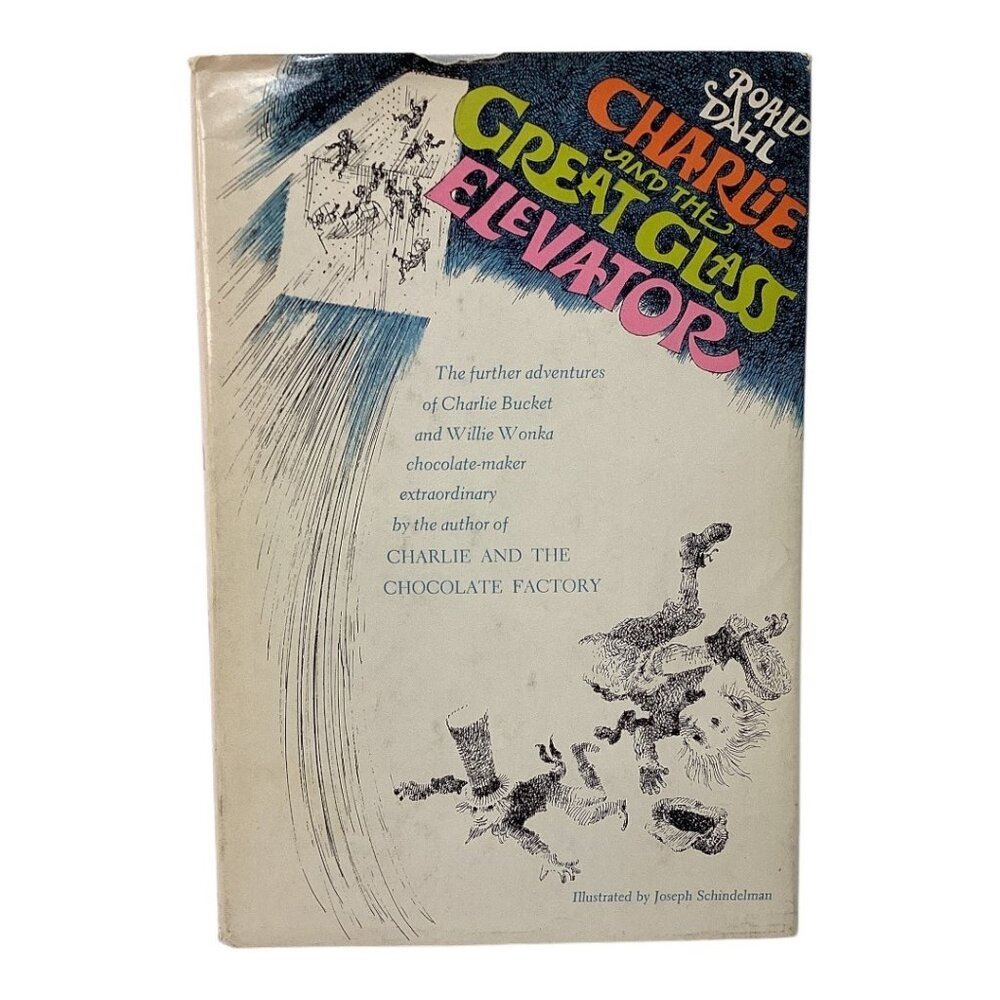 Charlie‎ And The Great Glass Elevator By Roald Dahl 1972 Hardcover